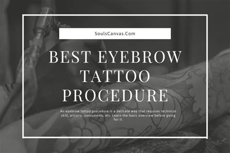 eyebrow tattoo procedure general overview