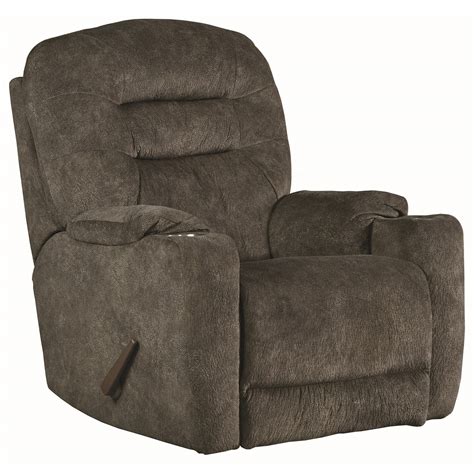 southern motion front row casual power headrest wallhugger recliner  dual cup holders