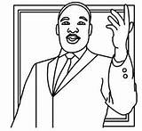 Luther Martin King Jr Coloring Printable Pages Getdrawings Langston Hughes Mlk Getcolorings sketch template