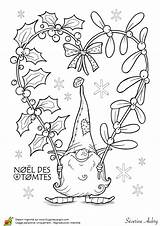 Gnome Lutins Houx Tomtes Tomte Suedois Hugolescargot Gnomes Lutin Ausmalen Häkeln Adventskalender Flowers Coloriages Kerst Kleurplaat Partager Visiter sketch template