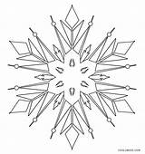 Snowflake Coloring Pages Printable Kids sketch template