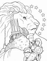 Coloring Narnia Pages Chronicles Library Clipart Lion Print sketch template