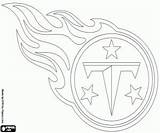 Tennessee Titans Logo Coloring Printable Nfl Logos Pages Football sketch template