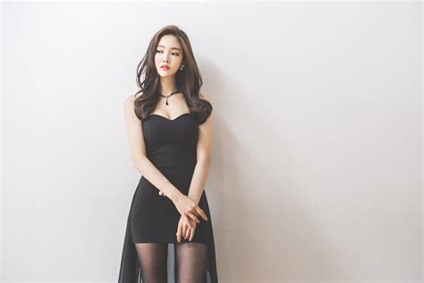 jung yun  black dress mini dress fashion