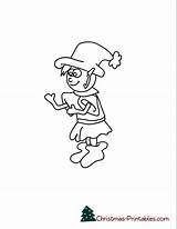 Coloring Elf Elves Printable Pages Christmas Cute Will Kids sketch template