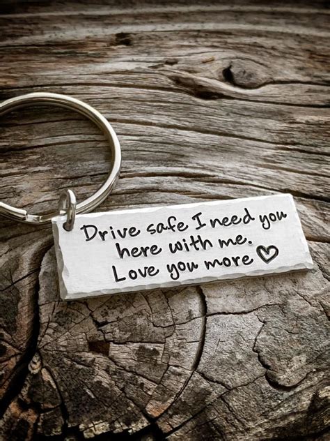 drive safe       keychain truck driver etsy   distance relationship