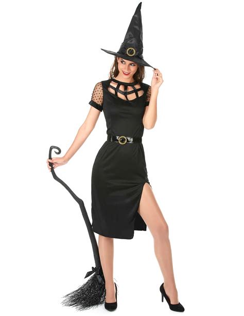Déguisement Sorcière Sexy Noire Femme Halloween Deguise Toi Achat De
