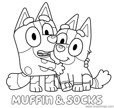 bluey characters coloring pages xcoloringscom