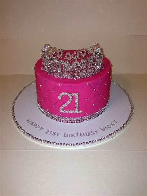 Tiara 21st Birthday Cake 21st Birthday Cakes 21st