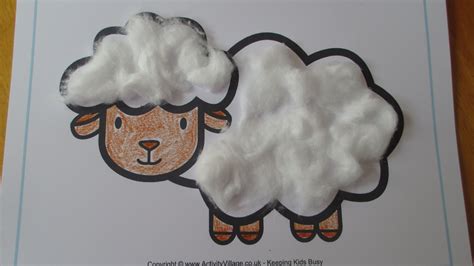 printable sheep craft