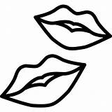 Svg Kisses Vector Lips Icon  Shapes Lover Valentines Romantic Lovely Repo Size License Icons sketch template