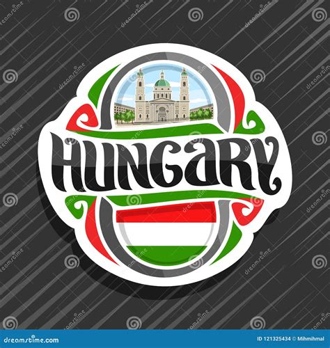 vector logo  hungary stock vector illustration  country