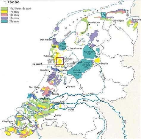 map  polders   netherlands oude kaarten kaarten cartografie