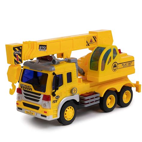 toy  enjoy crane truck toy  light sound effects friction