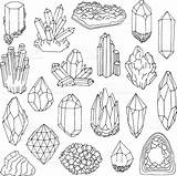 Coloring Gem Pages Crystal Drawing Crystals Gemstone Gems Doodle Illustration Minerals Bullet Tattoo Journal Drawings Line Getdrawings Draw Clipart Inspo sketch template