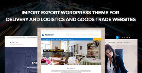 top rated ultimate import export wordpress themes  delivery logistics