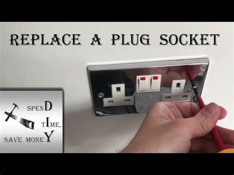 safely replace  electrical wall socket uk plug socket youtube