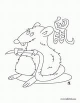 Sternzeichen Signo Rata Ratte Hellokids Rato Malvorlagen Chinesische Letzte Drucken sketch template