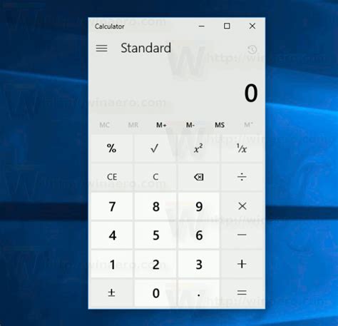 classic calculator  windows  creators update winaero