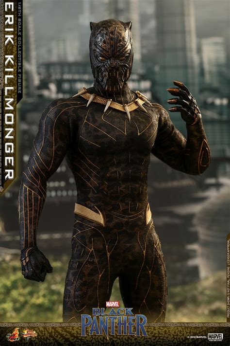 black panther killmonger  scale figure  hot toys