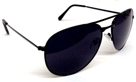 aviator sunglasses retro vintage black lens police pilot metal frame black new 634324970086 ebay