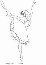 Ballerina Coloring Pages Ballet Printable Color Dance Print Drawings Nutcracker sketch template