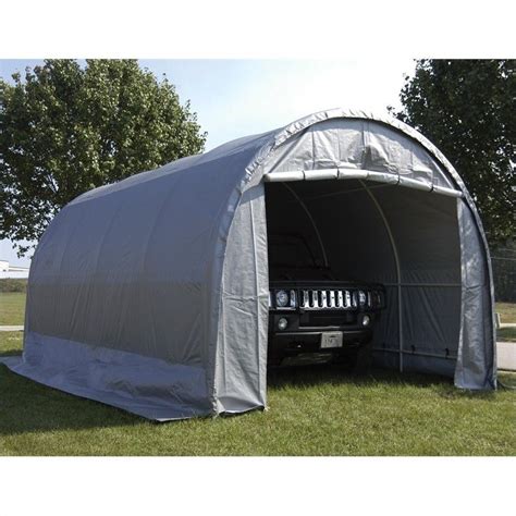 king canopy    dome garage canopy  silver