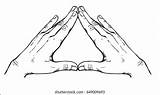 Illuminati Alchemy Hands Shutterstock sketch template