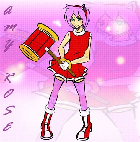 amy rose gijinka  solar deity  deviantart