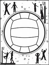 Netball Colouring sketch template