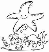 Coloring Starfish Cute Kids Pages Animals Wow Children These Beautiful sketch template