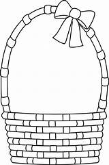 Basket Easter Empty Coloring Egg Clipart Printable Baskets Drawing Cliparts Template Pages Templates Outline Draw Book Kids Activities Bunny Clip sketch template
