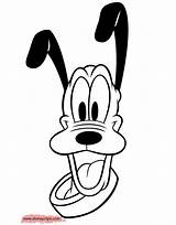 Pluto Disney Coloring Pages Drawing Face Disneyclips Diy Clipartmag Funstuff sketch template