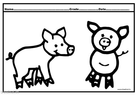cute pig coloring pages