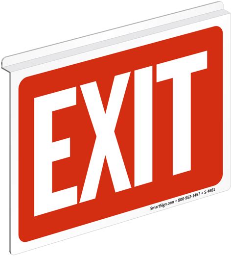 exit sign  ceiling sku