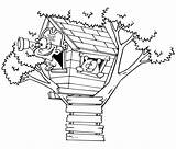 Treehouse Coloring Bestcoloringpagesforkids Lookout sketch template