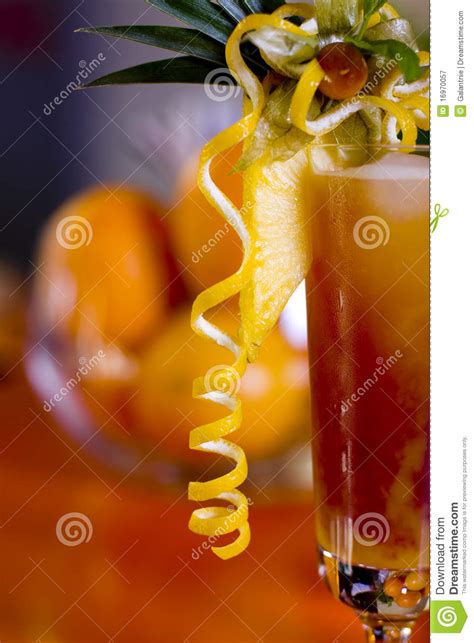 Sex On The Beach Drink Stock Image Image Of Cool Garnish