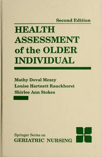 health assessment of the older individual 1993 edition
