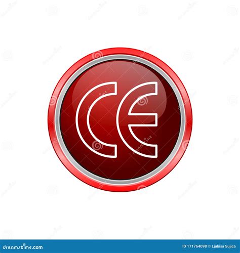 ce mark sign stock vector illustration  graphic icon