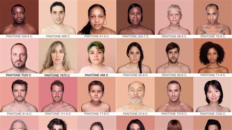 The Pantone Chart Of Every Human Skin Color Carta