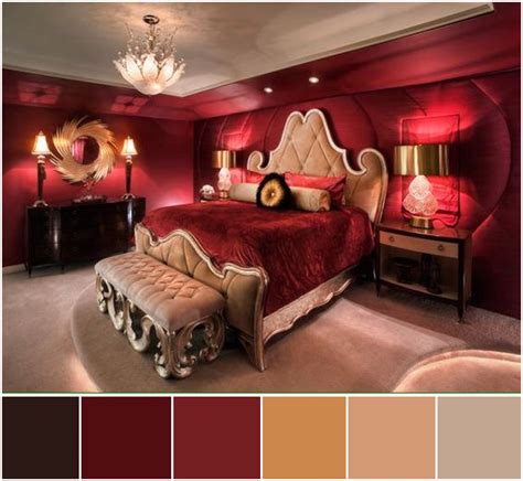 deep reds with gold highlights red master bedroom red bedroom