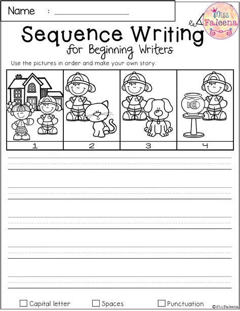 sequence writing    pages  narrative prompts