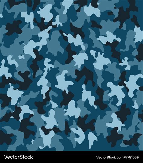 military blue camouflage royalty  vector image