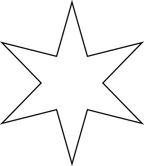 star template printable clipart