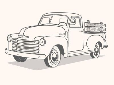 truck illustration truck coloring pages truck crafts coloring pictures