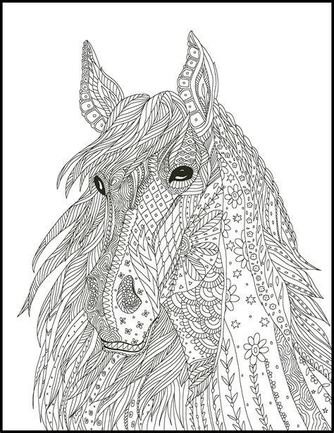 horse coloring pages coloring pages  horse lovers etsy