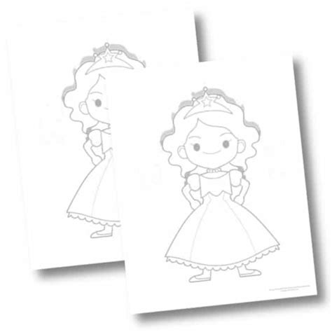 printable princess coloring pages  kids
