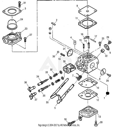 mtd macb arg arg macb parts diagram  carburetor assembly