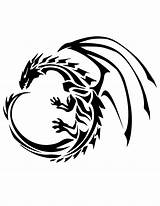 Dragon Stencils sketch template