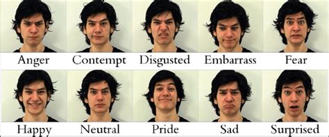 ten universal facial expressions facial expressions expressions